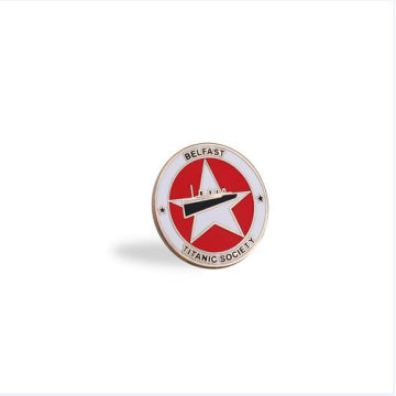 Round Enamel Badge, Stempel Special Logo Abzeichen (GZHY-FFL-013)